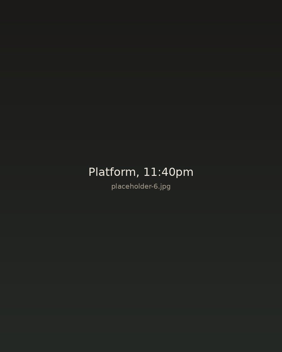 Empty train platform